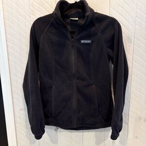 Columbia Black Full Zip Fleece Jacket small
